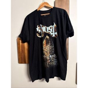 Ghost graphic t-shirt black t-shirt size Large